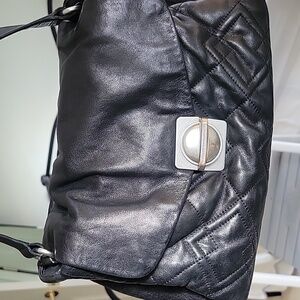 Marc By Marc Jacobs Black Quilted Martina Satchel Shoulder Bag GUC